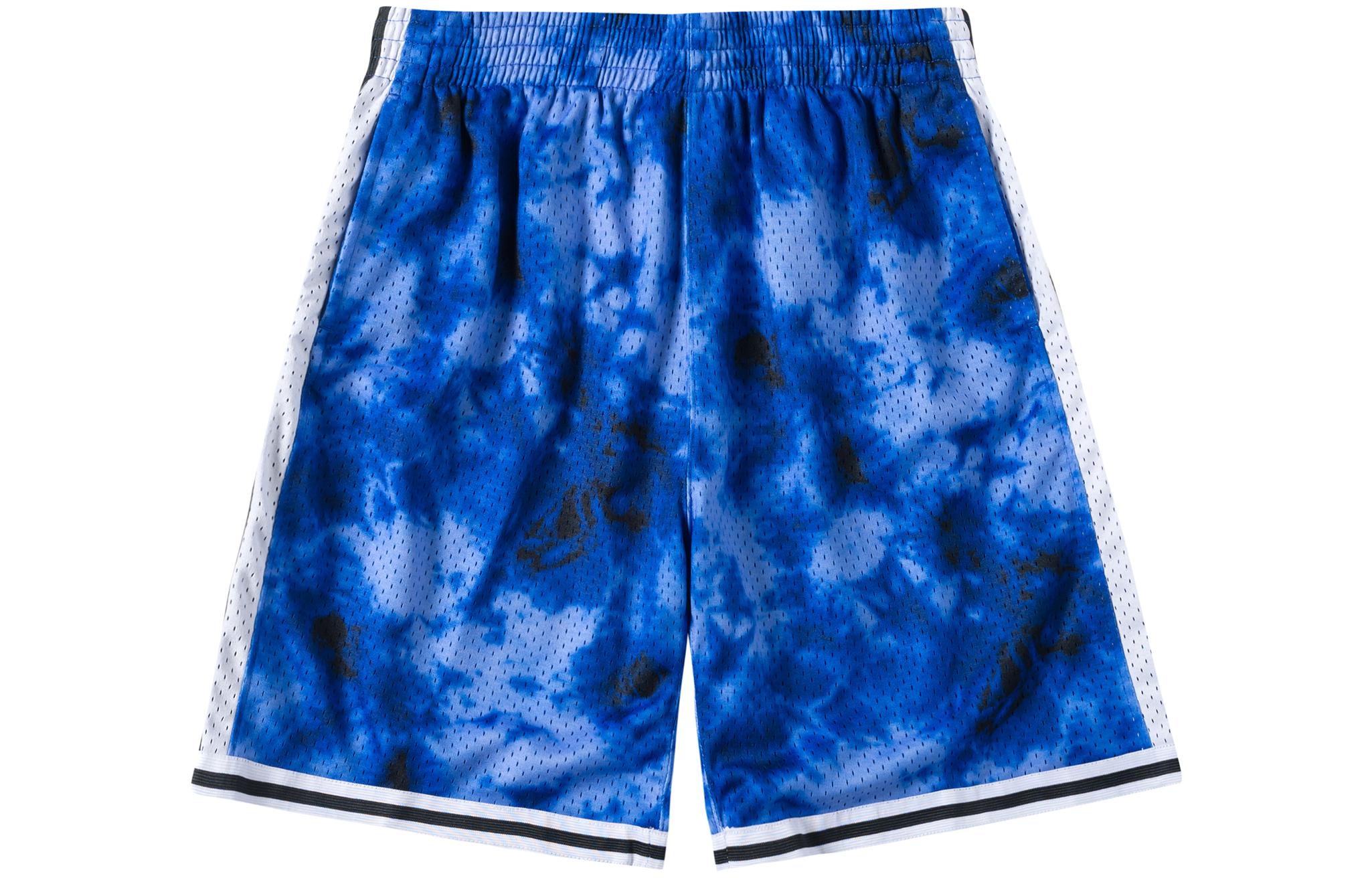 

Mitchell Ness Мужские баскетбольные шорты, синие, средней длины, прямого кроя