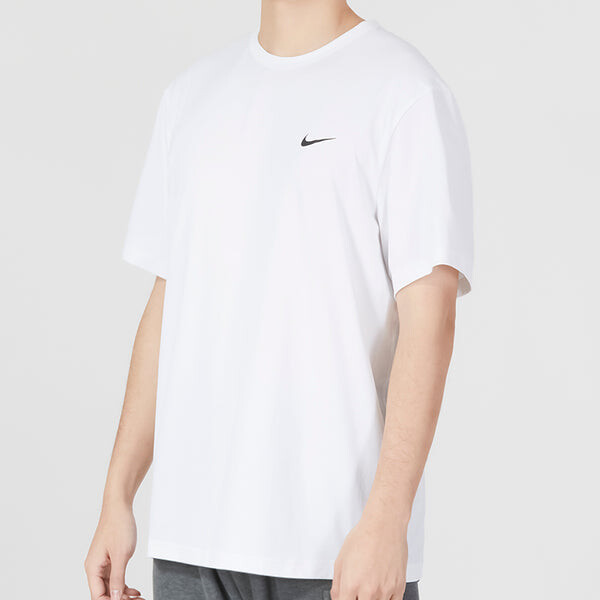 Футболка Nike Dri-FIT UV Hyverse Short Sleeve Fitness Tops 'White', белый — фото 3