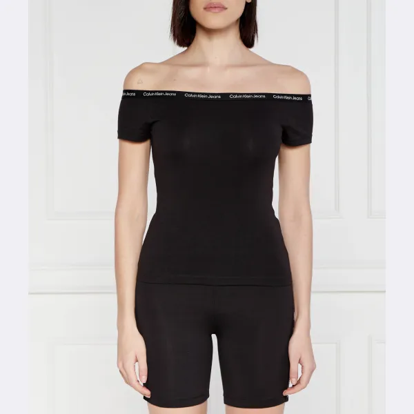 

Узкая блузка Calvin Klein, черный