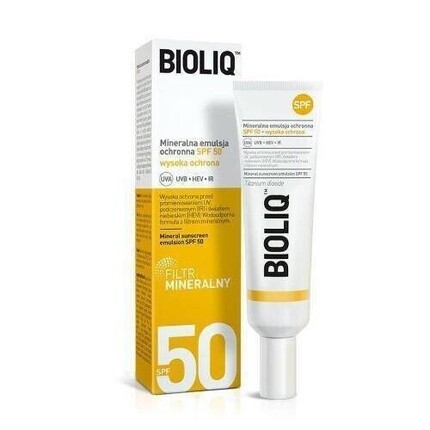 

Lsf 50 Минеральная защитная эмульсия Минеральный фильтр Uva UVB 30 мл, Bioliq
