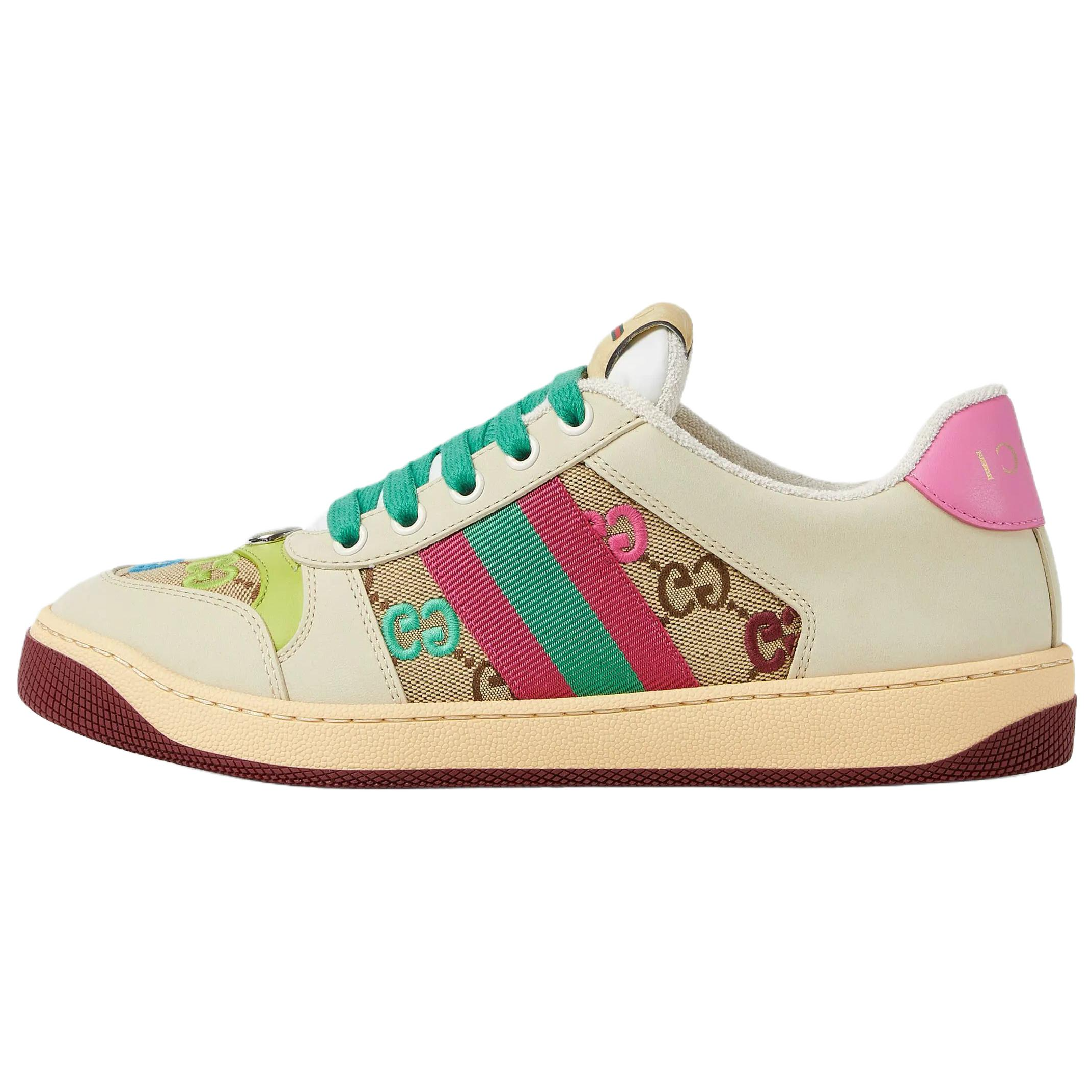 GUCCI Кроссовки для скейтбординга Screener Low Top, женские, белые