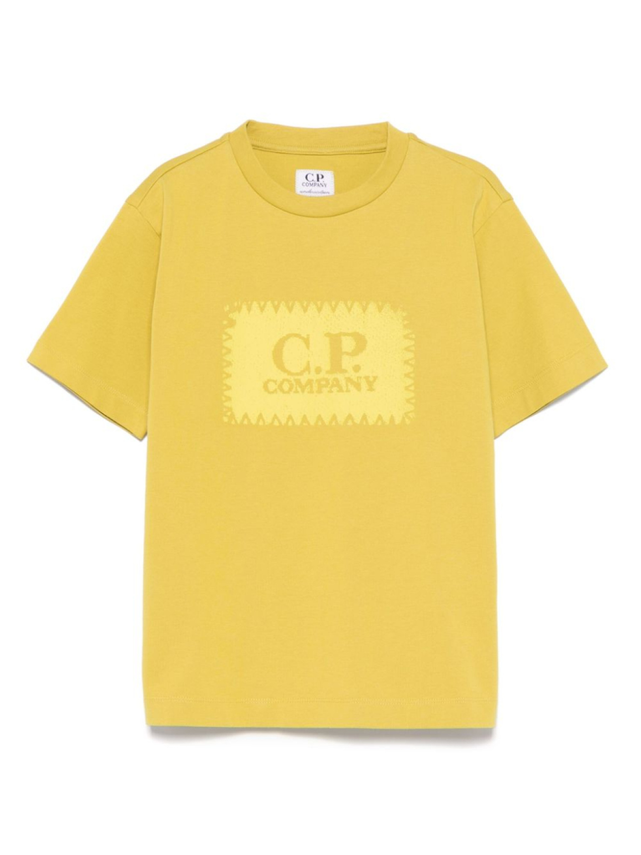 

C.P. Company Kids футболка с логотипом, желтый