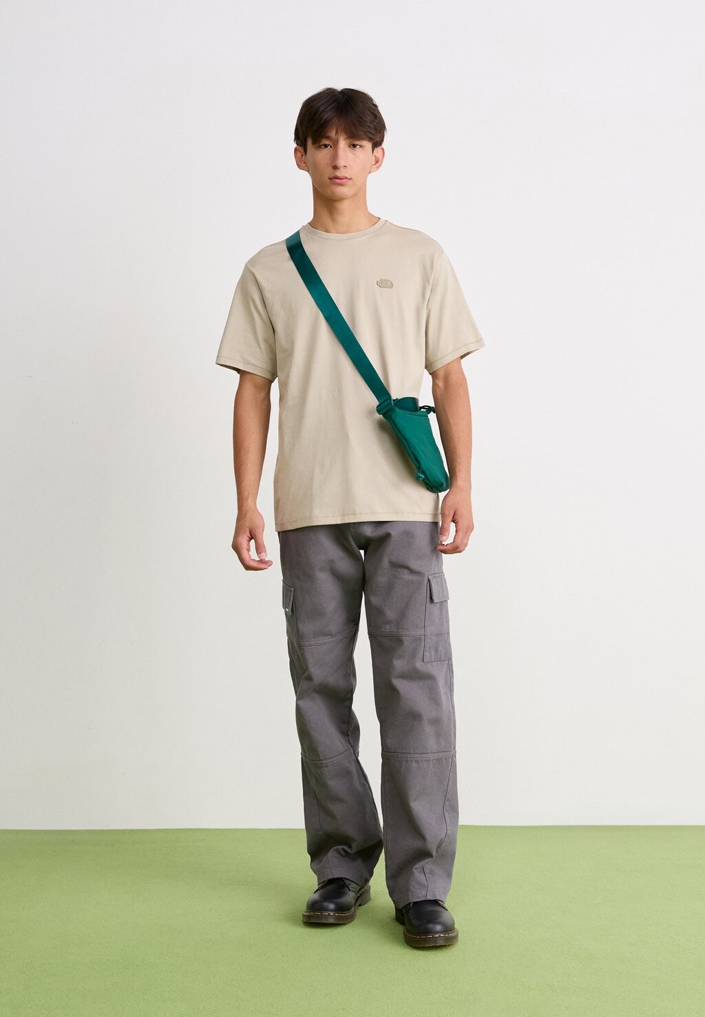 

Принт на футболке NATURAL DYE TEE The North Face, пестрый зеленый