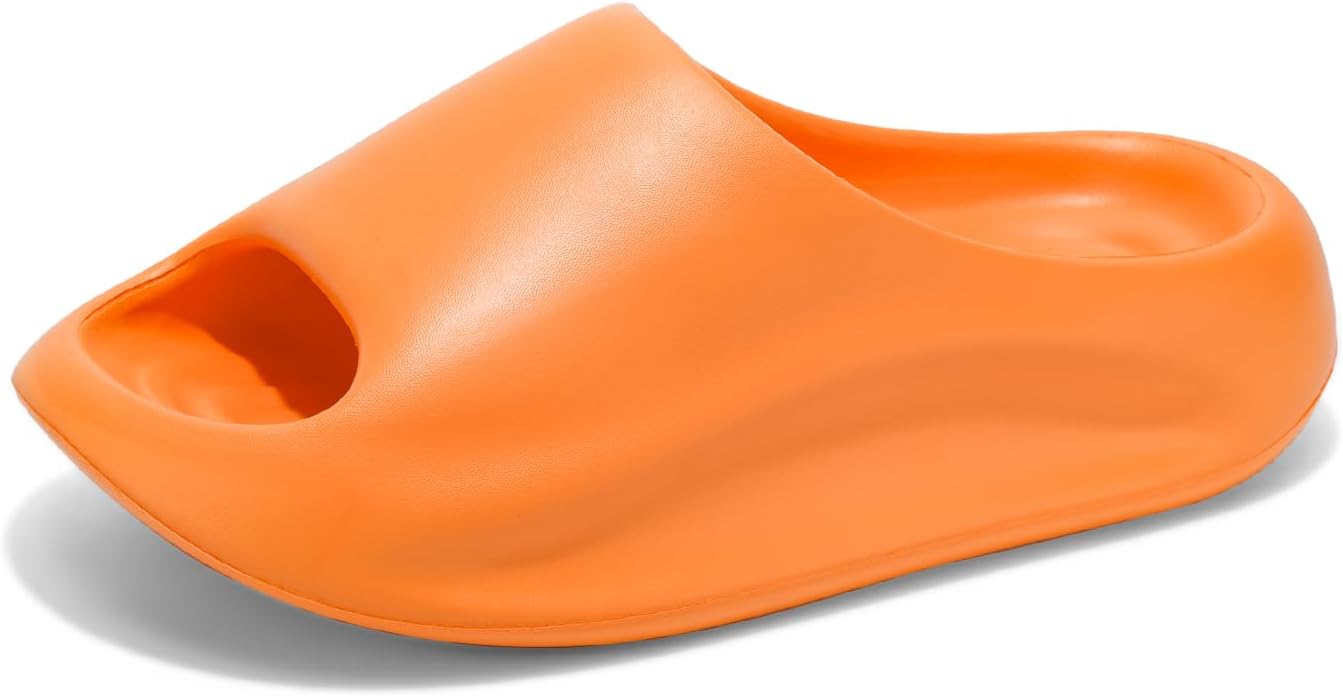 

Женские и мужские шлепанцы RUNSOON Cloud - ультракомфортные платформенные сандалии-летние тапочки для дома и улицы, оранжевый