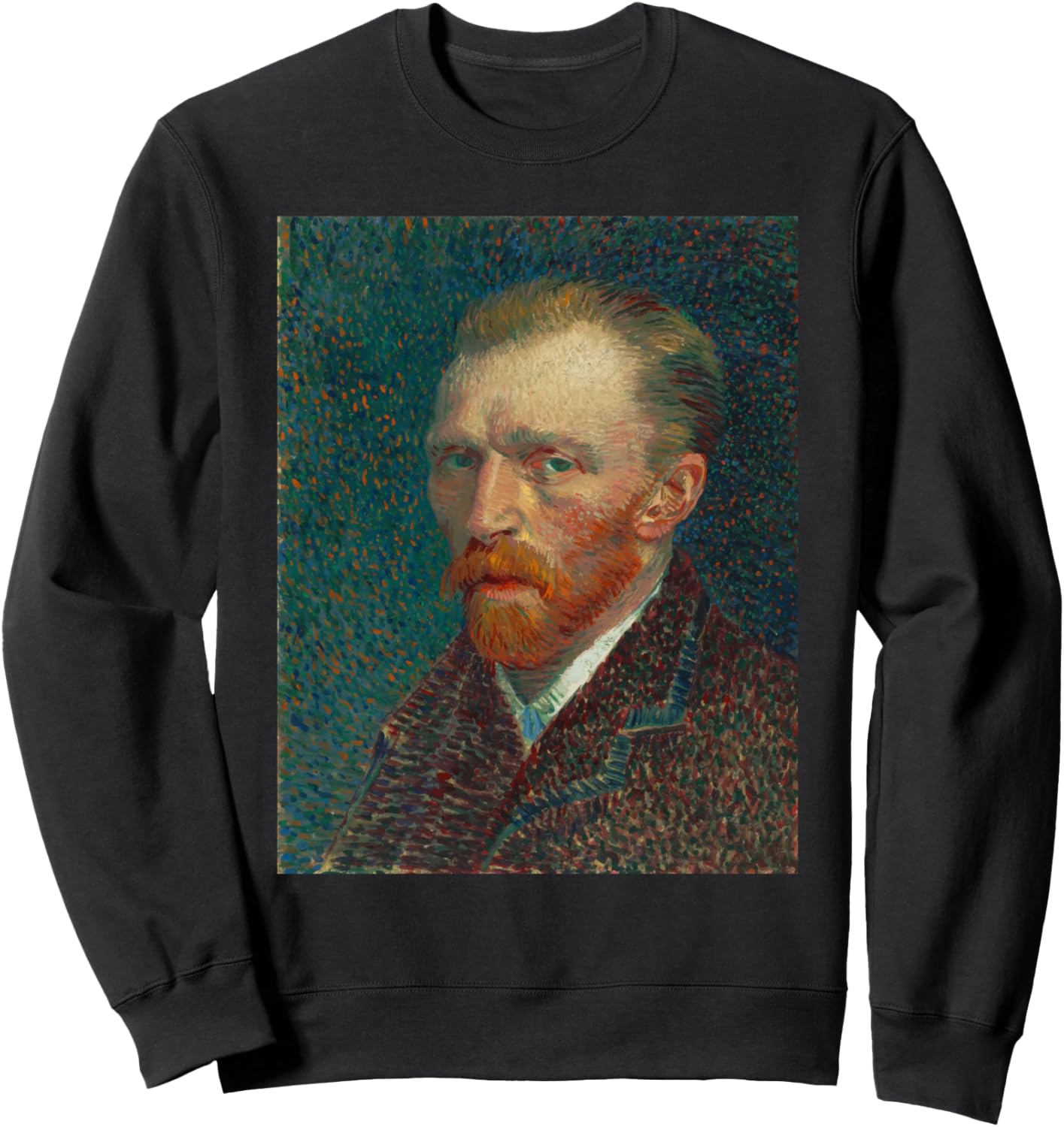 

Толстовка с автопортретом Винсента ван Гога Famous Painting Starry Night By Vincent Van Gogh, черный