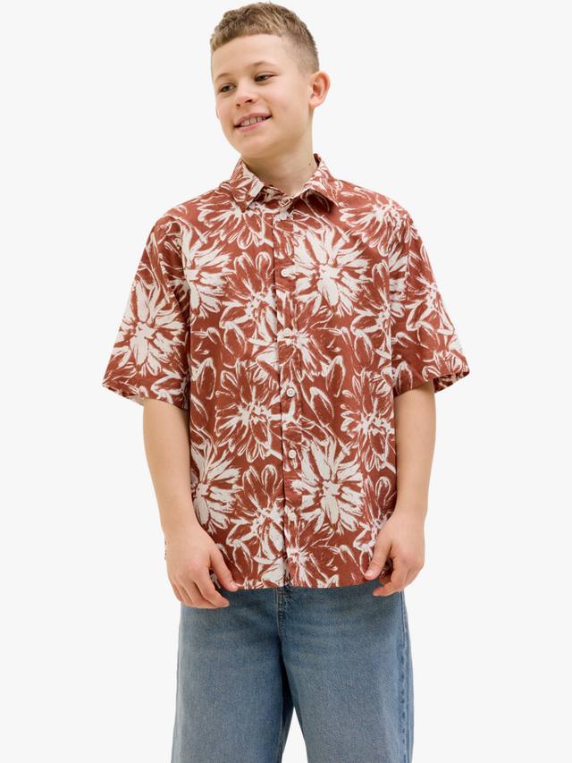 

Хлопковая рубашка с короткими рукавами Joshua Jack & Jones, Arabian Spice