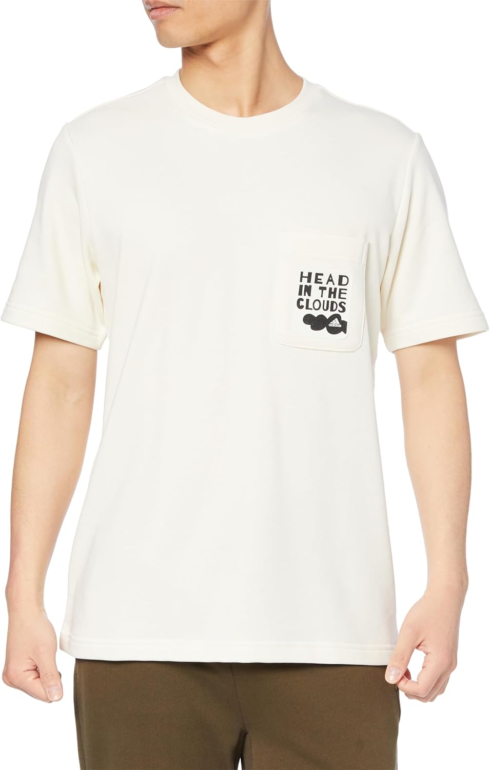 

Мужская футболка Elevated Sense Graphic с коротким рукавом и карманом, модель KME64 Adidas