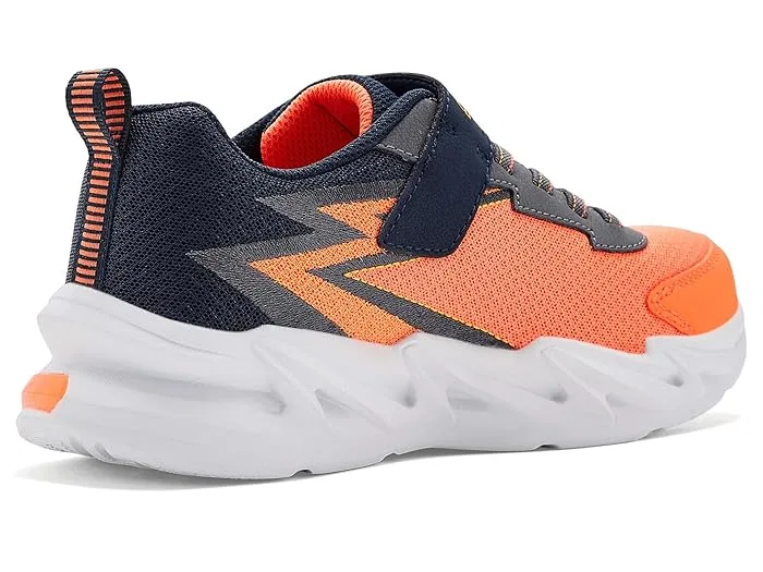 Кроссовки с подсветкой Light-Surge 400200L SKECHERS KIDS, Orange/Navy — фото 4