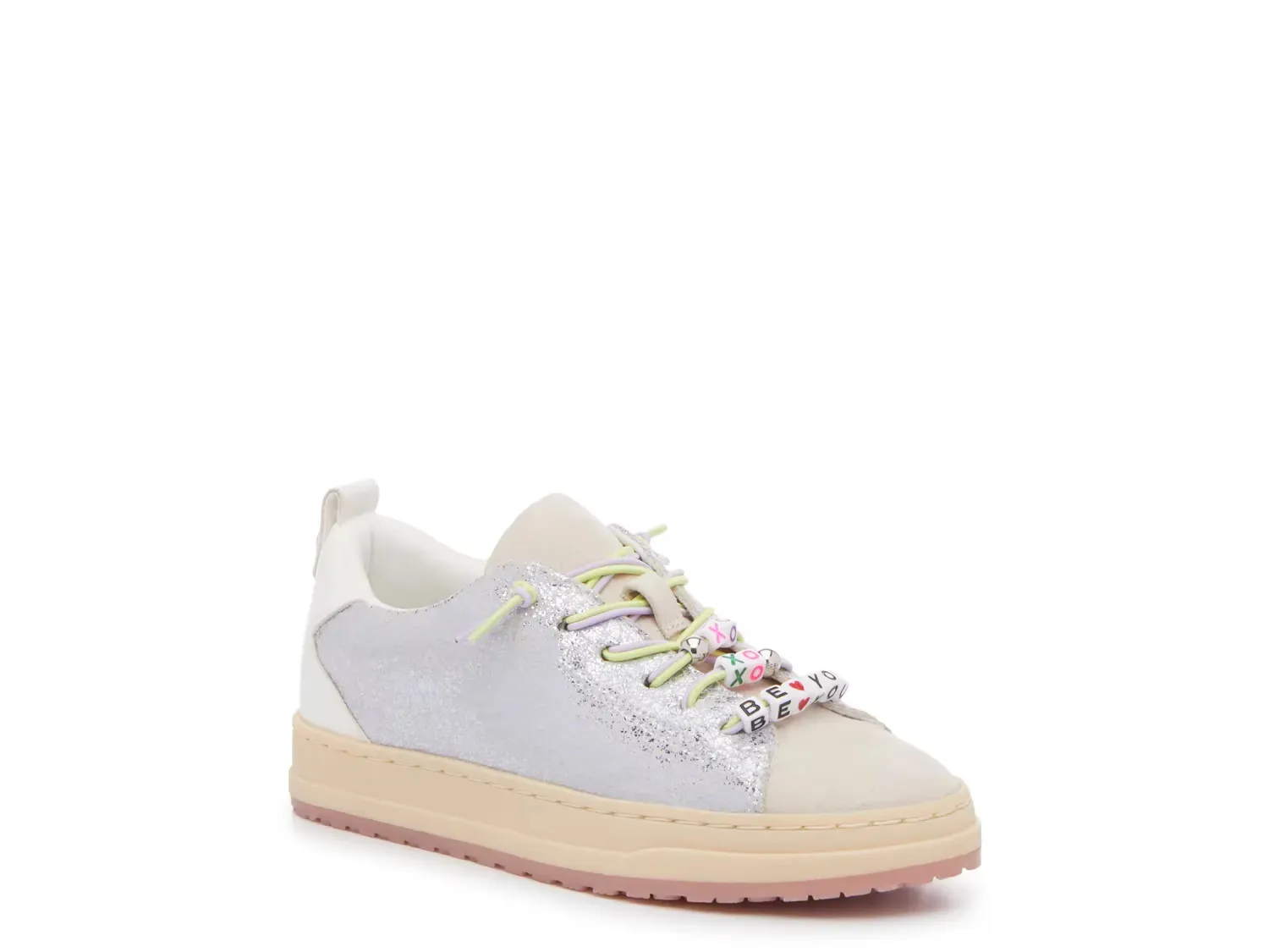 

Brandy Слипоны Sneaker - детские Steve Madden, Silver Metallic/Natural Beige