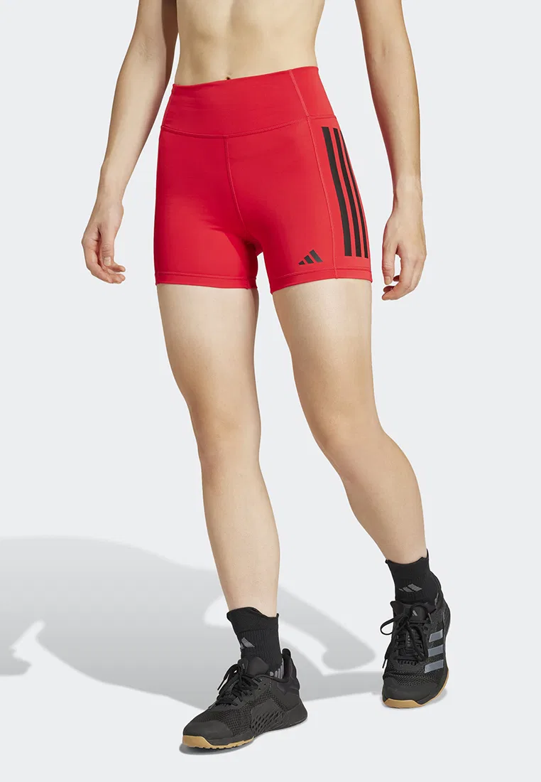 Леггинсы-шорты, 3 полоски, Optime Adidas