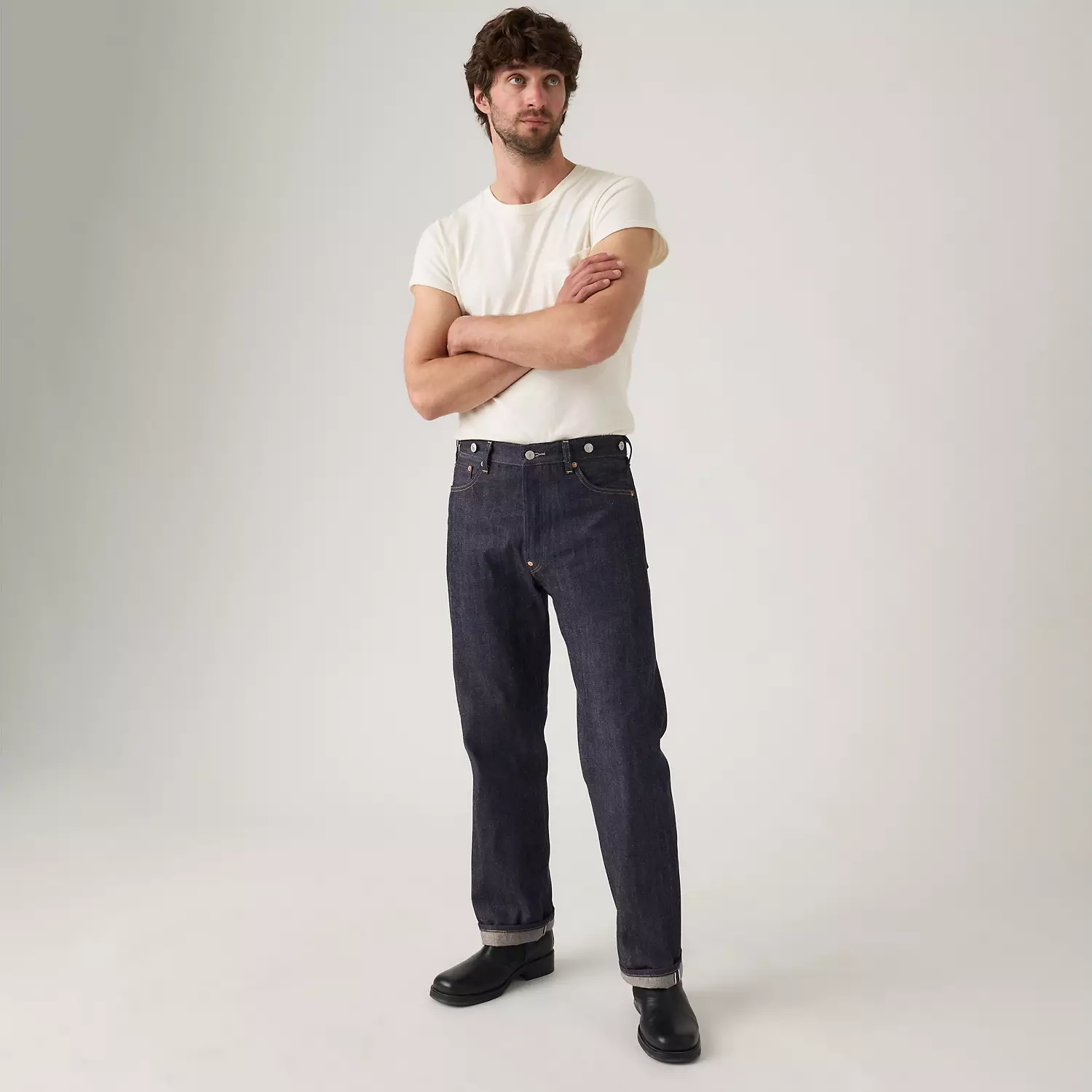 

Сделано в Японии, 1980-е годы, 501 Original Fit мужские джинсы Levi's, цвет Rigid - Dark Wash