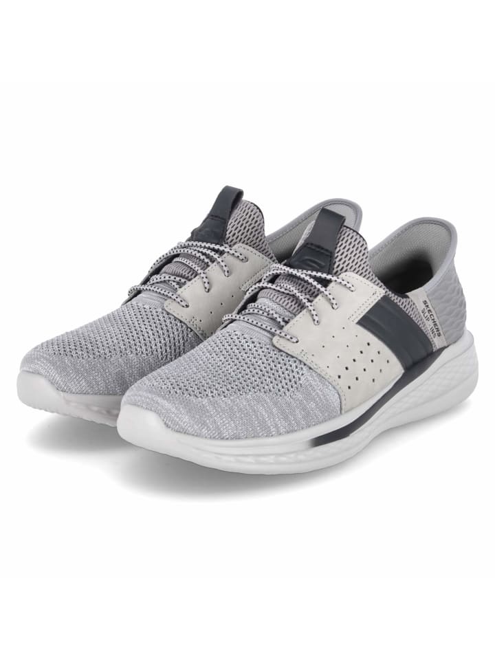 

Кроссовки на шнуровке Skechers, серый