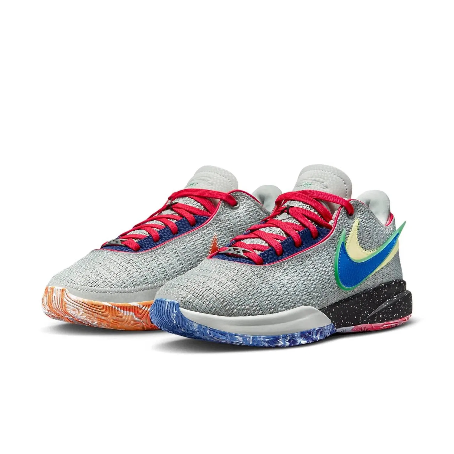Nike Мужские кроссовки Lebron 20 Lifer серо-сине-красного цвета — фото 4