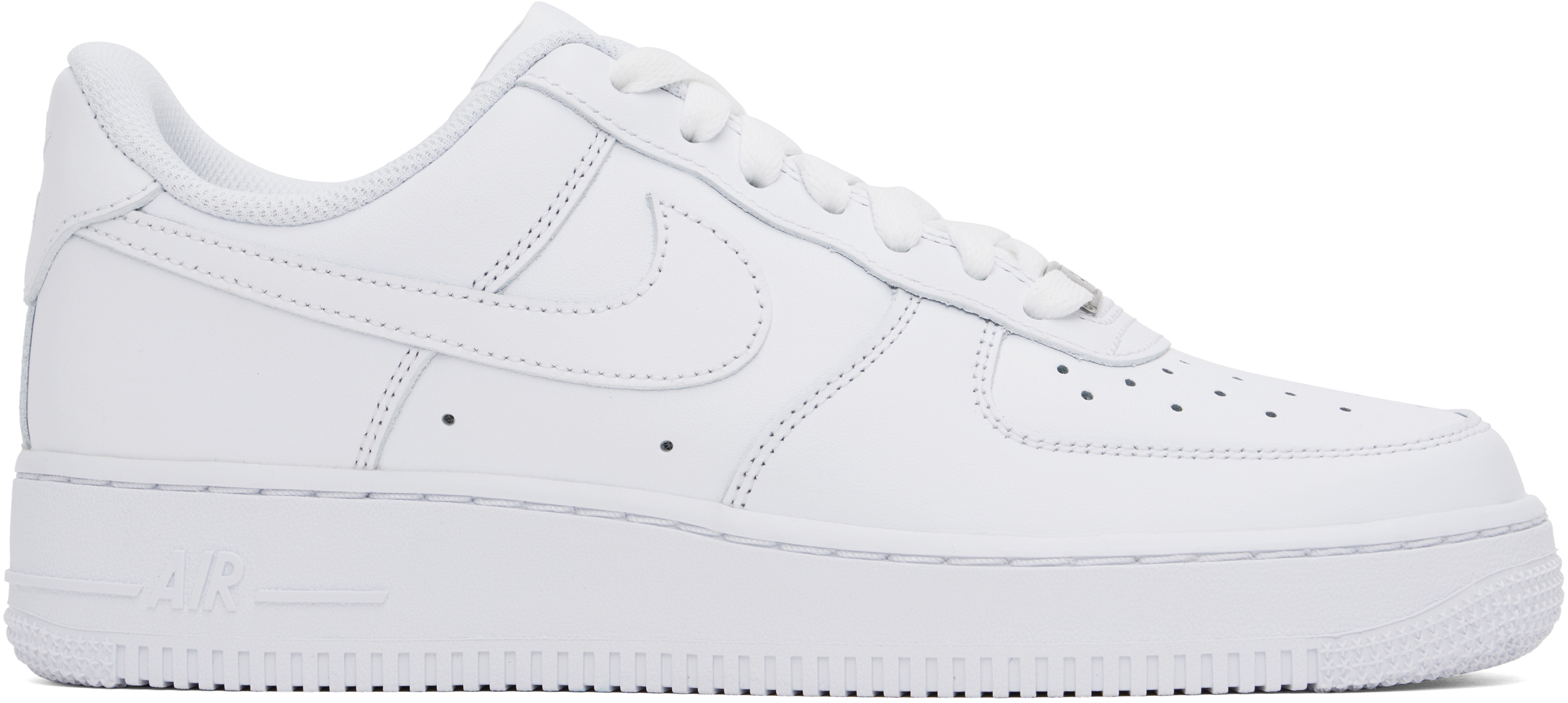 Белые кроссовки Air Force 1 '07 Nike, белый/белый