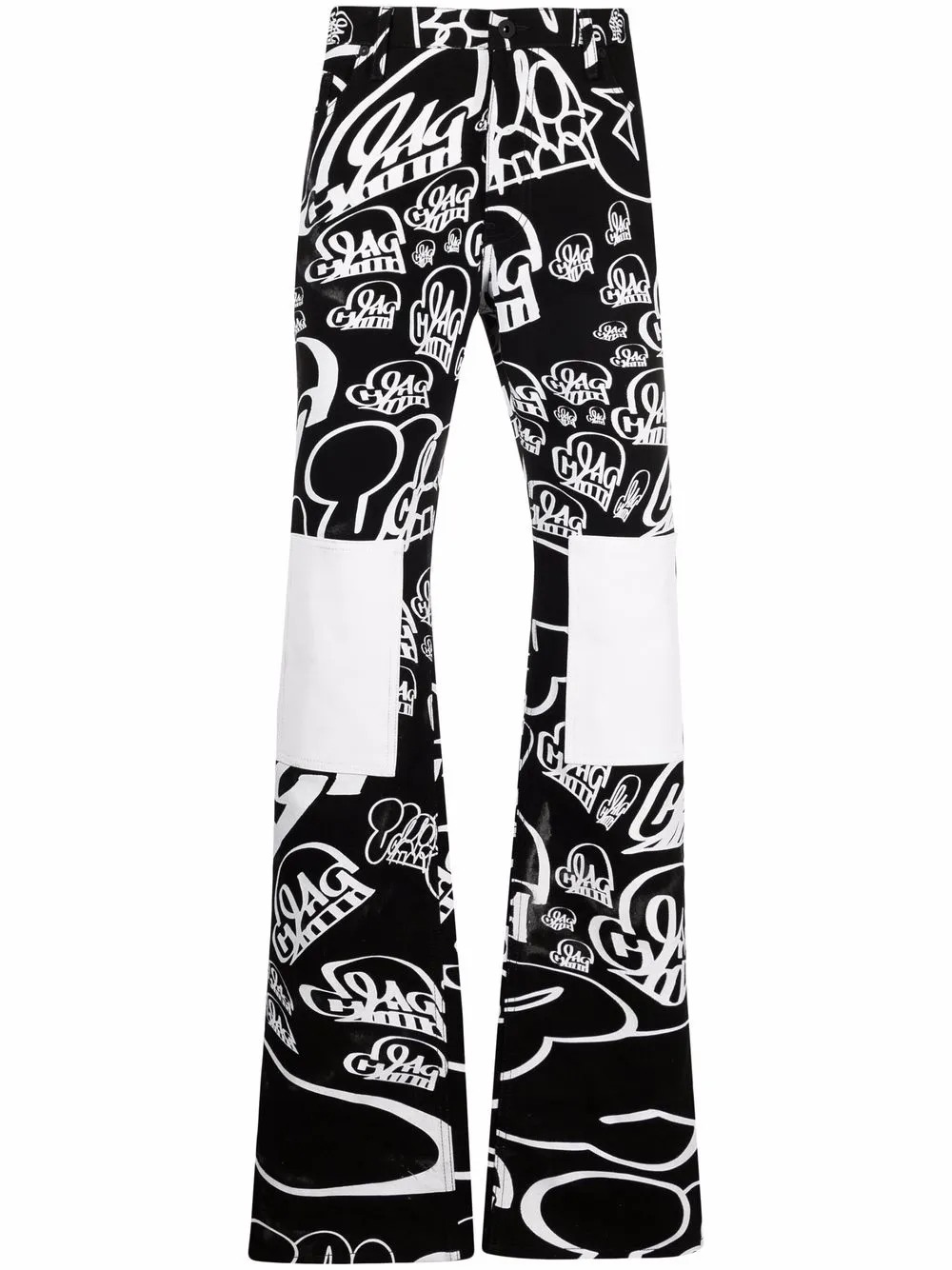 

Джинсы с принтом из коллаборации с Katsu OFF-WHITE, черный