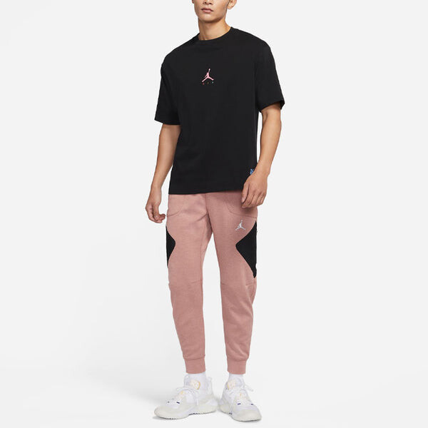Спортивные штаны Men's Air Jordan As J Df Sprt Stmt Flc Pant Casual Breathable Sports Knit Long Pants/Trousers Pink, розовый — фото 3