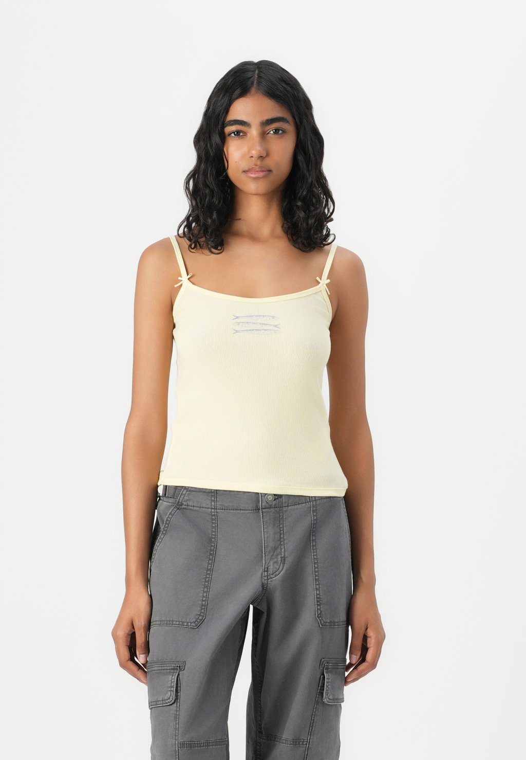 

Топ BOW STRAP CAMI Hollister Co., желтый