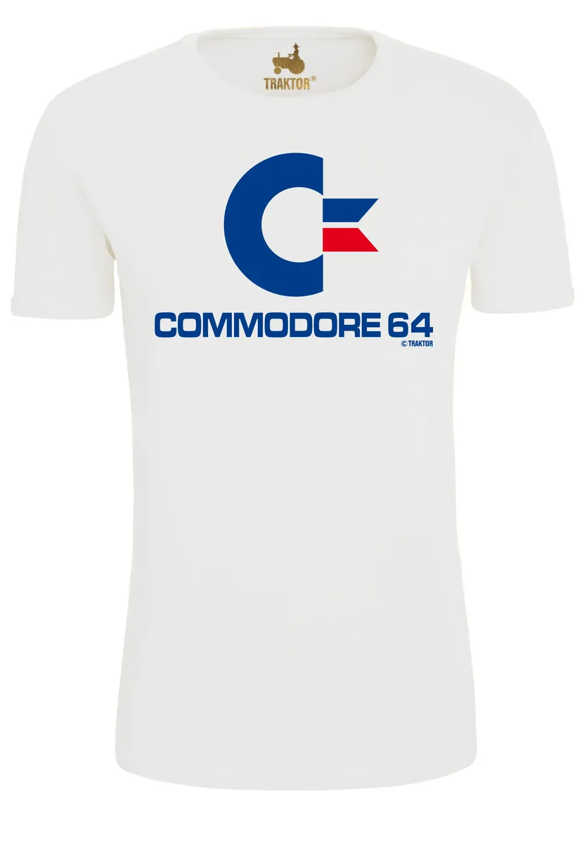 

Футболка Logoshirt "Commodore" с игровым принтом, белый