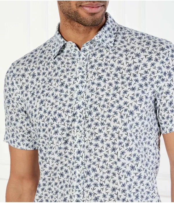 Льняная рубашка C-ROAN-ken-SH-C1-251 slim fit Boss, синий — фото 4