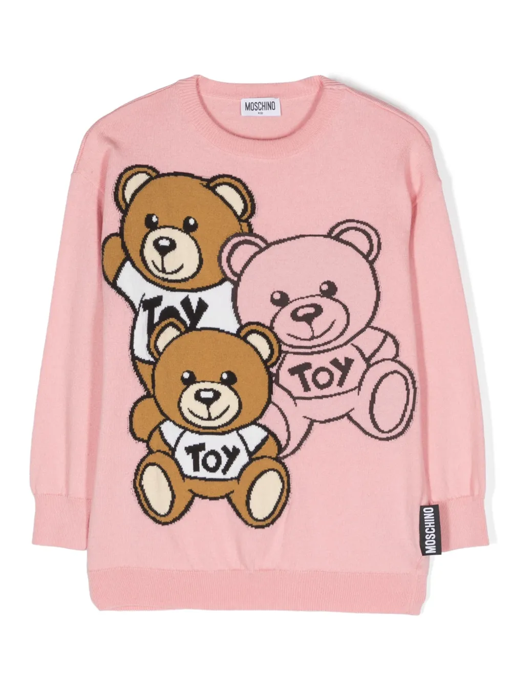 

Джемпер Teddy Friends Moschino Kids, розовый