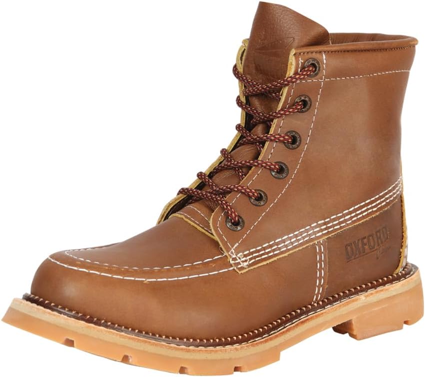 

Мужские ботинки, натуральная кожа, круглый носок, противоскользящие, мягкий носок, 15B 030 Generic, Oak