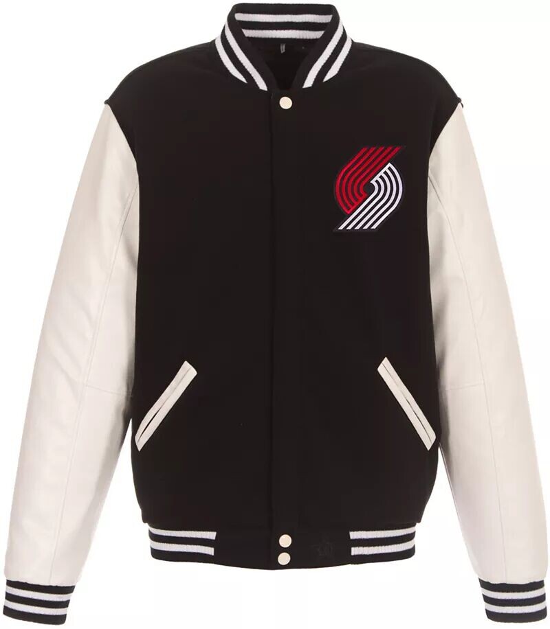 

Мужская черная университетская куртка Jh Design Portland Trail Blazers