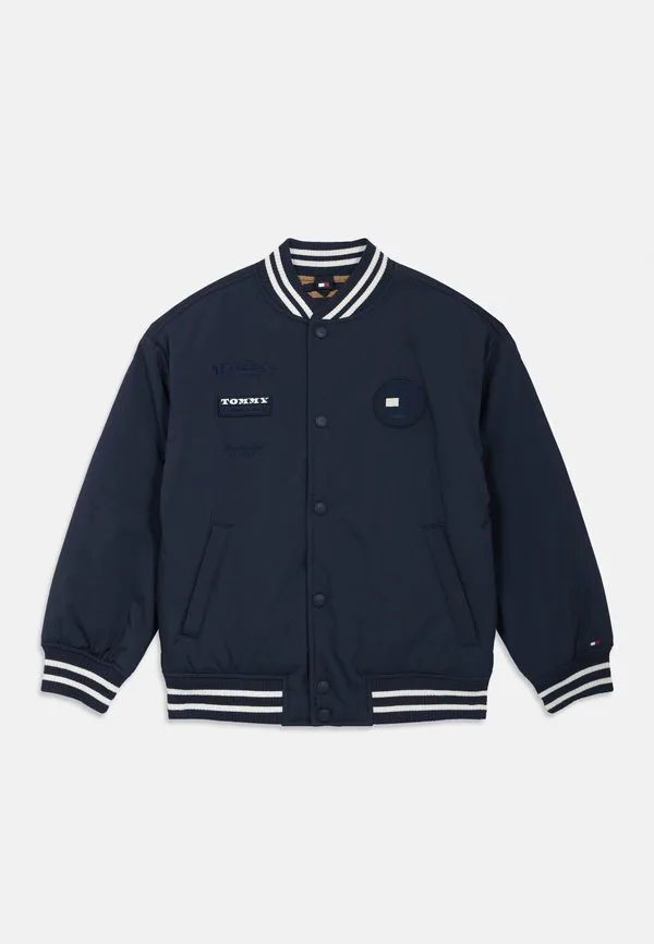 Куртка-Бомбер свободного кроя с логотипом на спине Tommy Hilfiger, Dark Night Navy