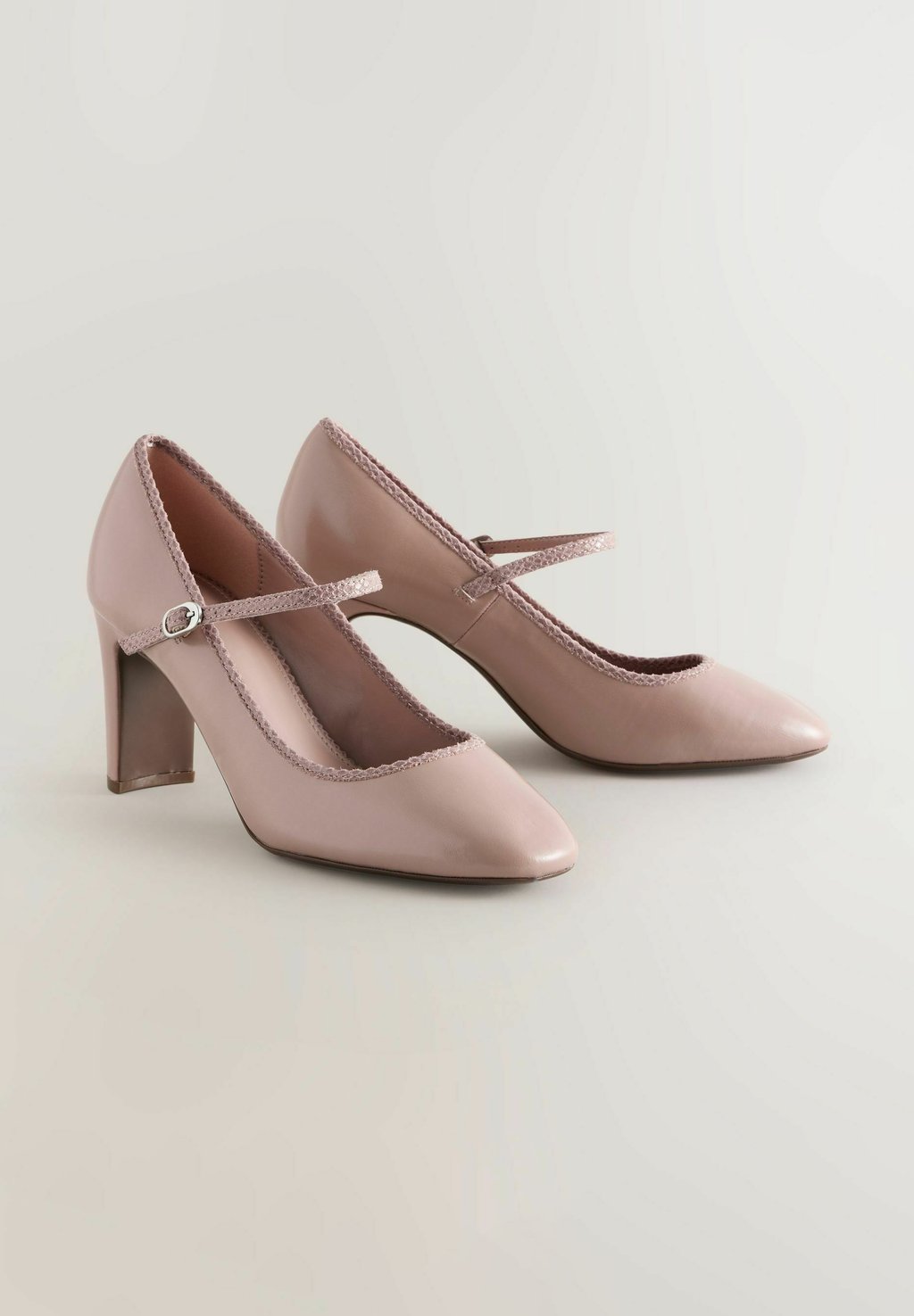 Классические туфли на каблуке REGULAR FIT - FOREVER COMFORT ROUND TOE MARY JANE BLOCK COURT Next, цвет Mottled Pink — фото 3