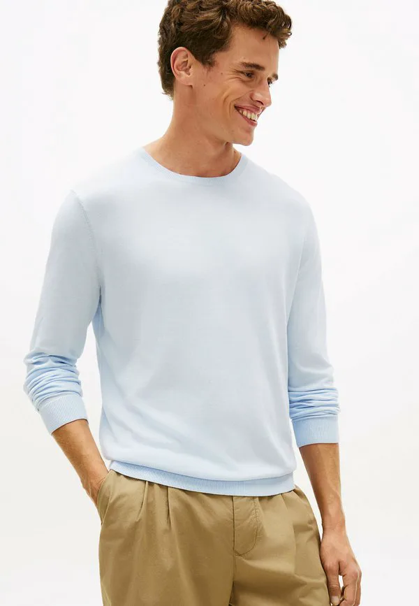 Джемпер с круглым вырезом в стиле smart casual Tommy Hilfiger, Sky Blue