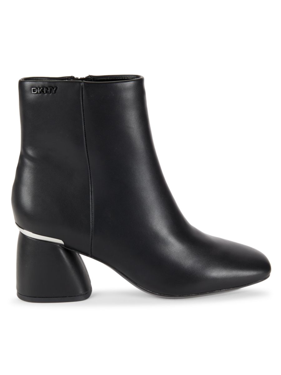 Ботильоны Caleena Helled 64MM из искусственной кожи DKNY, черный