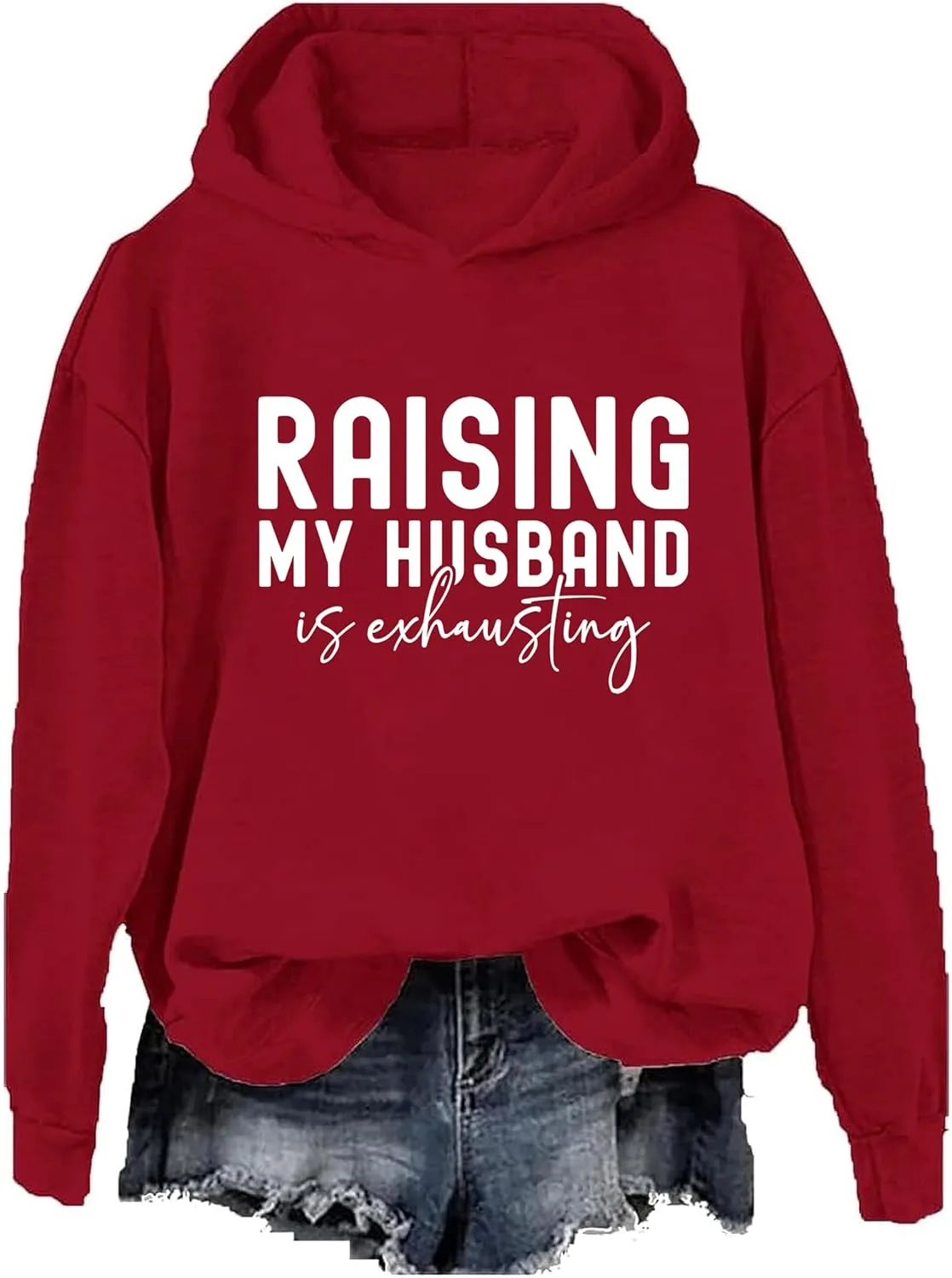 

Толстовка Raising My Husband Is Exhausting A AHHYESS