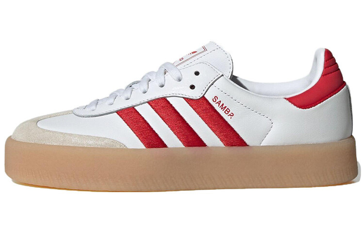 Adidas originals Samba Обувь для скейтбординга унисекс, White/Red