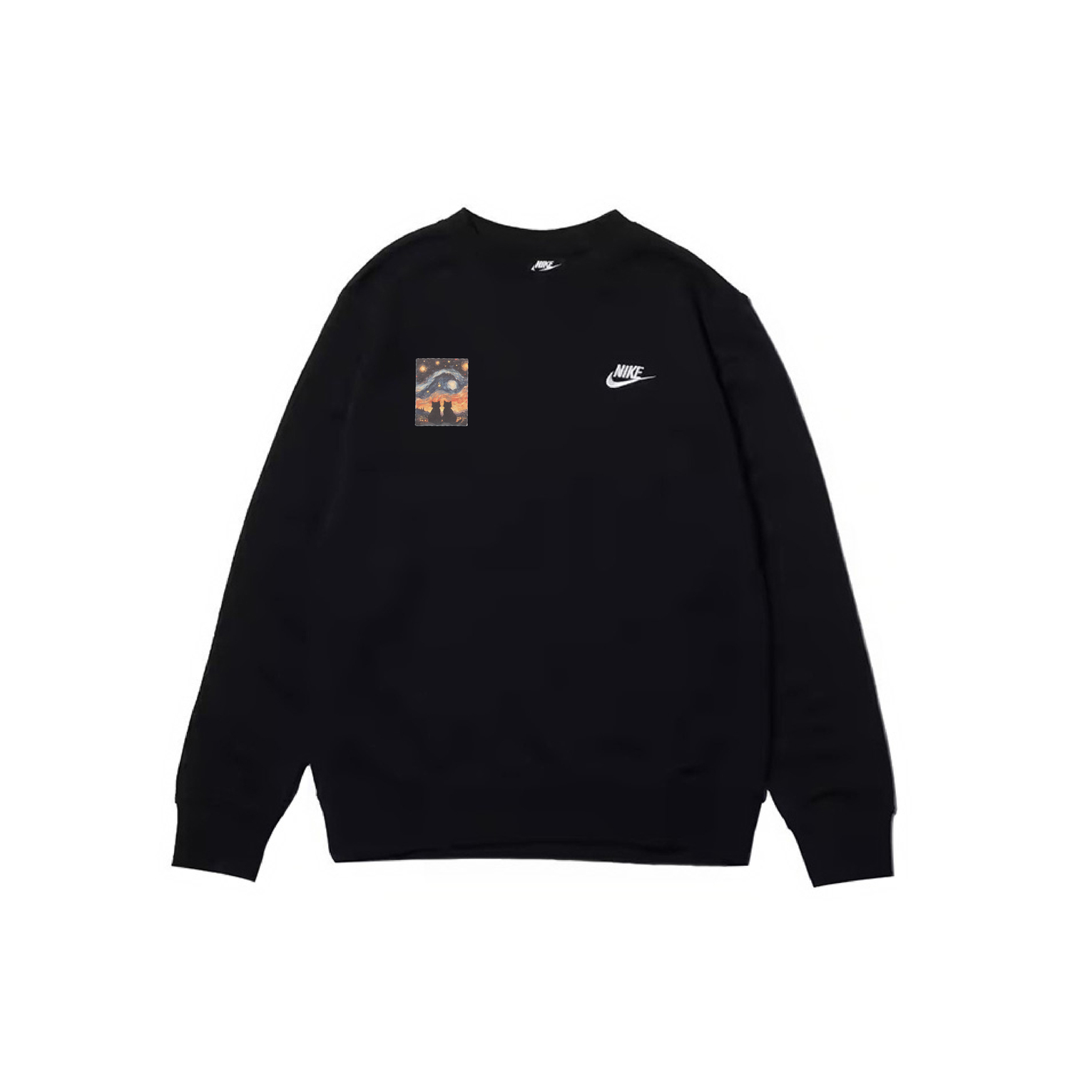 

Чёрная толстовка Nike мужская