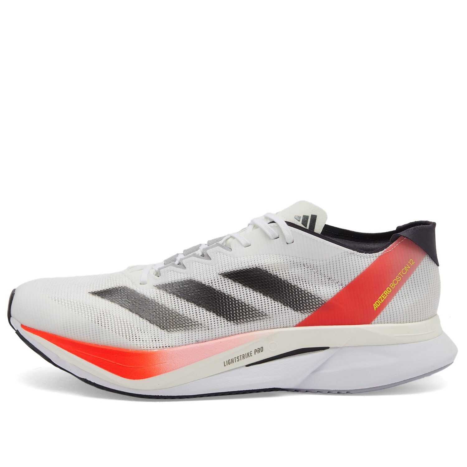 

Кроссовки Adidas Adizero Boston 12 M, цвет Ftwr White, Aurora Met & Solar Red