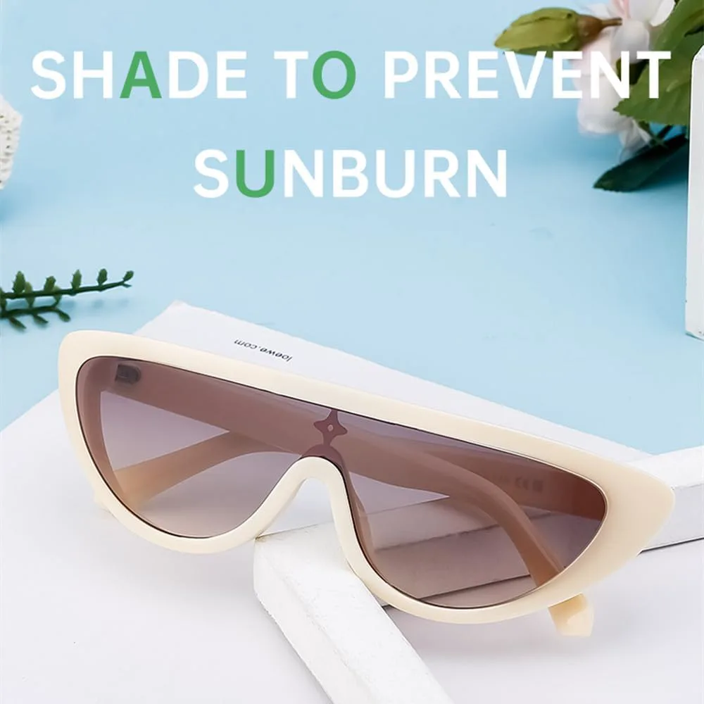 

Цельные панк-солнцезащитные очки «кошачий глаз» для женщин, роскошные винтажные очки-щитки «кошачий глаз», модные очки для леди, SUN4376 Generic, C7orangegray