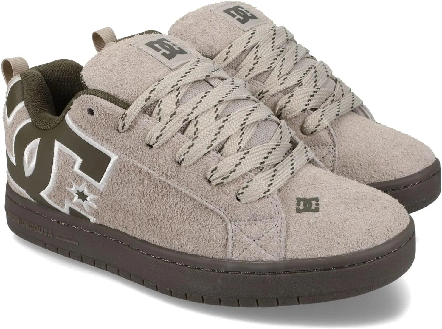 Кроссовки DC Shoes Court Graffik Se, Taupe Olive — фото 2
