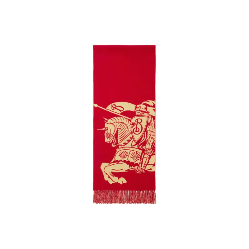 

Burberry Красный кашемировый шарф, Red