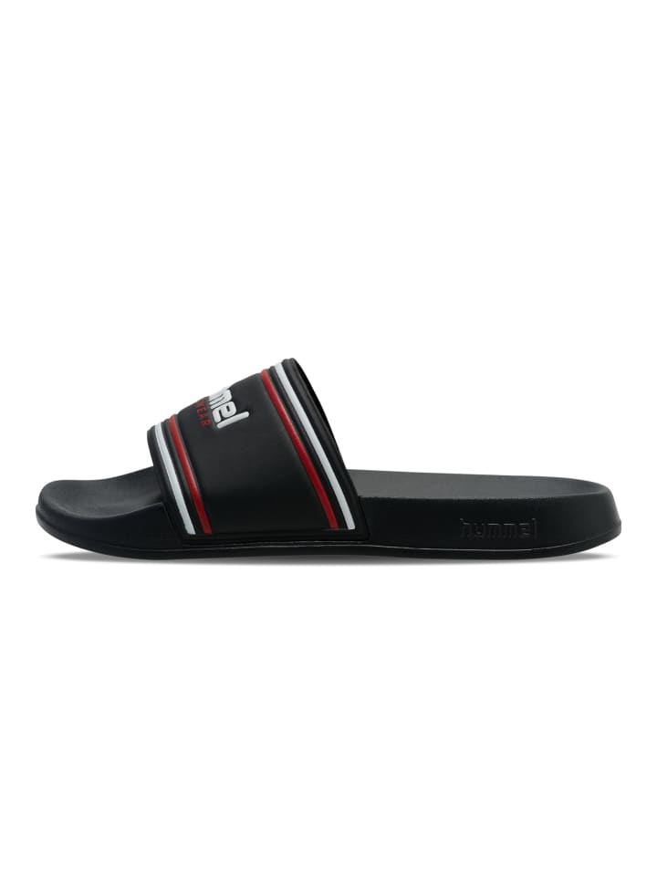 Тапочки Hummel, цвет black/white/red