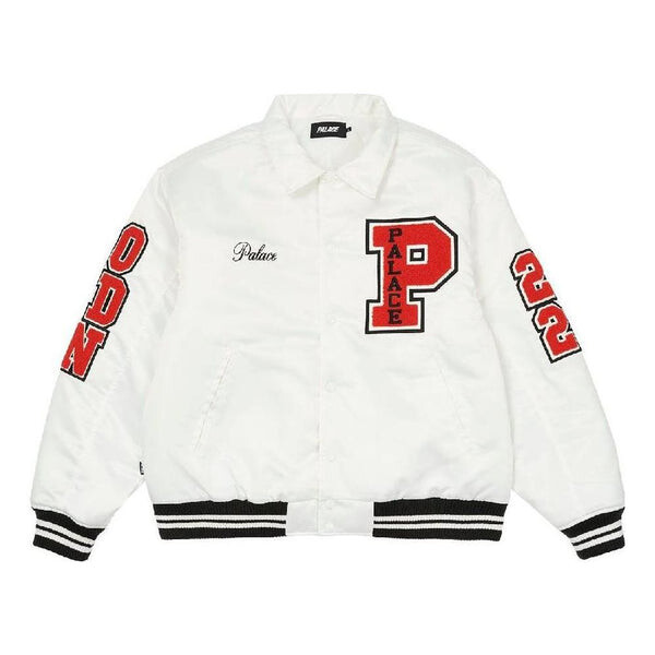 

Куртка fw22 ssatin varsity jacket 'white' Palace, белый