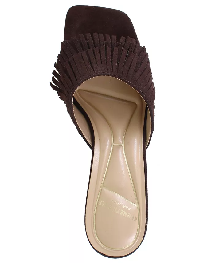 Женские сандалии-слипоны Darby Fringe Kenneth Cole New York, коричневый — фото 4