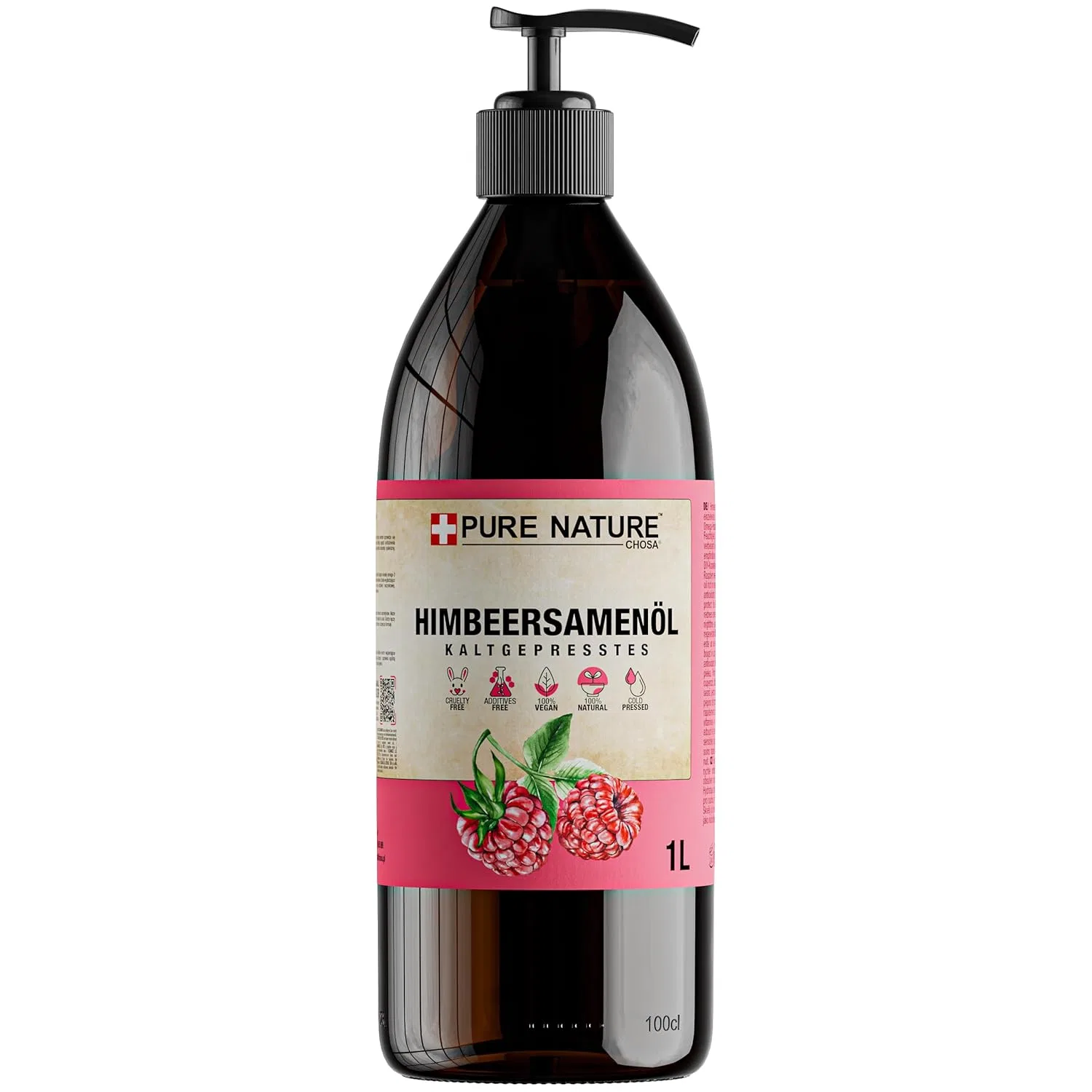 Органическое масло малиновых косточек Pure Chemical холодного отжима 1000 мл Pure Chemical By Chosa