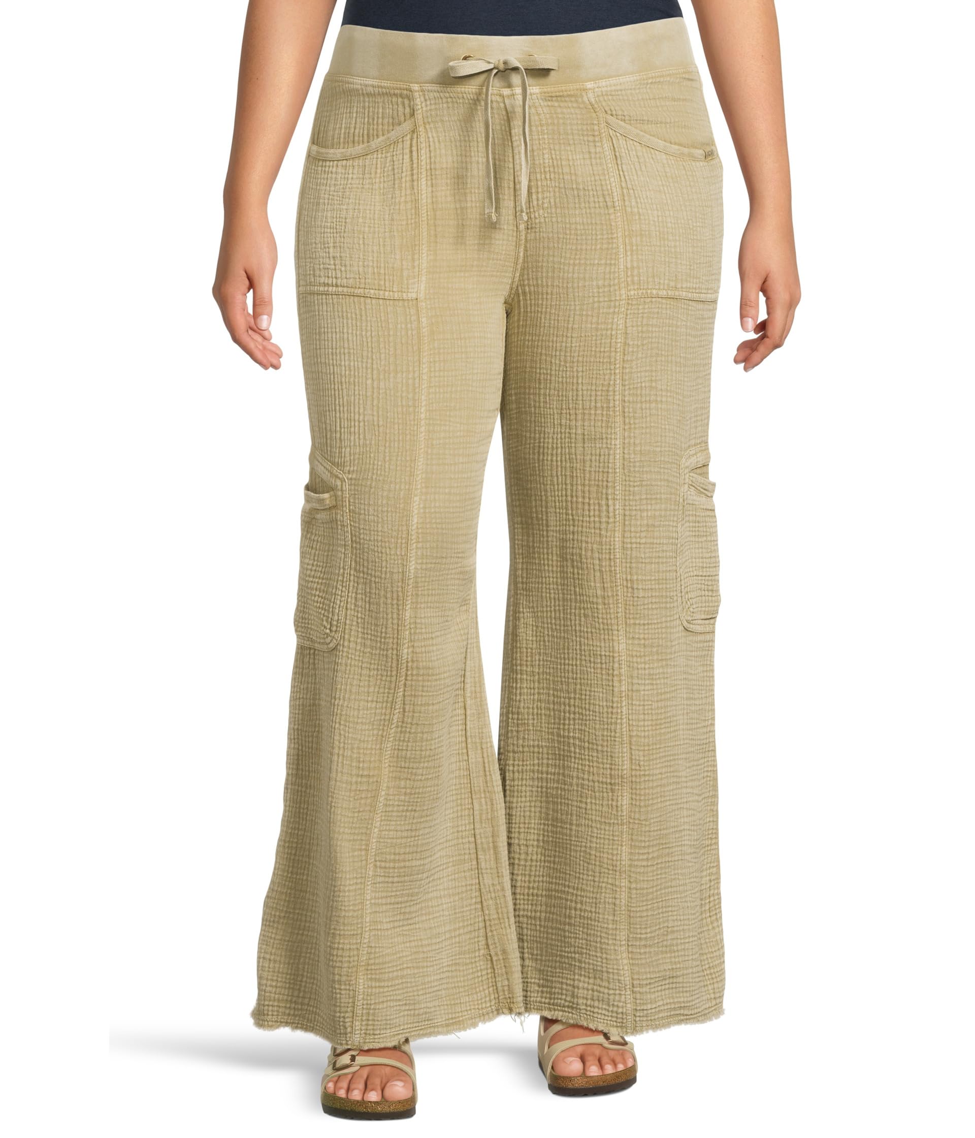 

Брюки XCVI Rizal Wide Leg, Distress Wash Biscuit