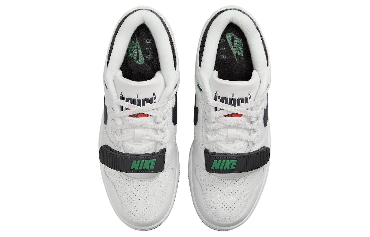 Мужские кроссовки для скейтбординга Nike Air Alpha Force 88, Black/White/Green — фото 4