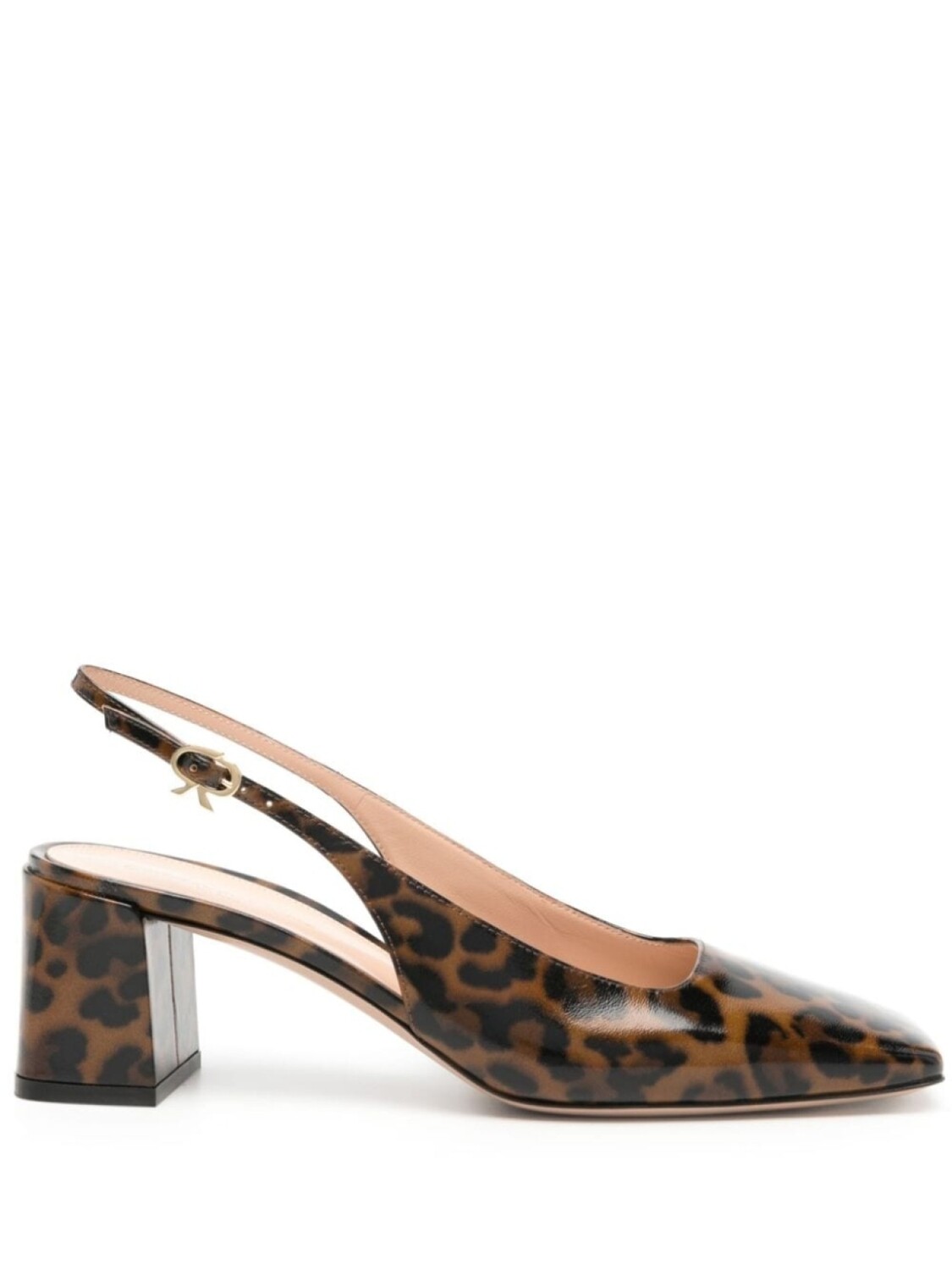 

Gianvito Rossi туфли Freeda 55 с ремешком на пятке, нейтральный цвет