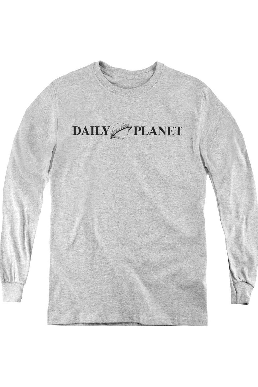 

Футболка с длинным рукавом для подростков с логотипом Daily Planet из вселенной Superman Gildan, Athletic Heather