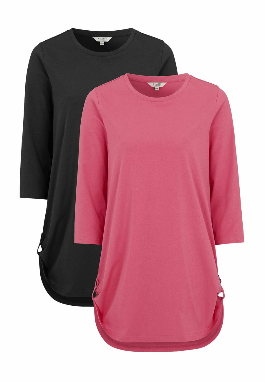 

Топ Cellbes of Sweden 2 PACK WITH 3/4 SLEEVE, Dark Pink Black/Pink