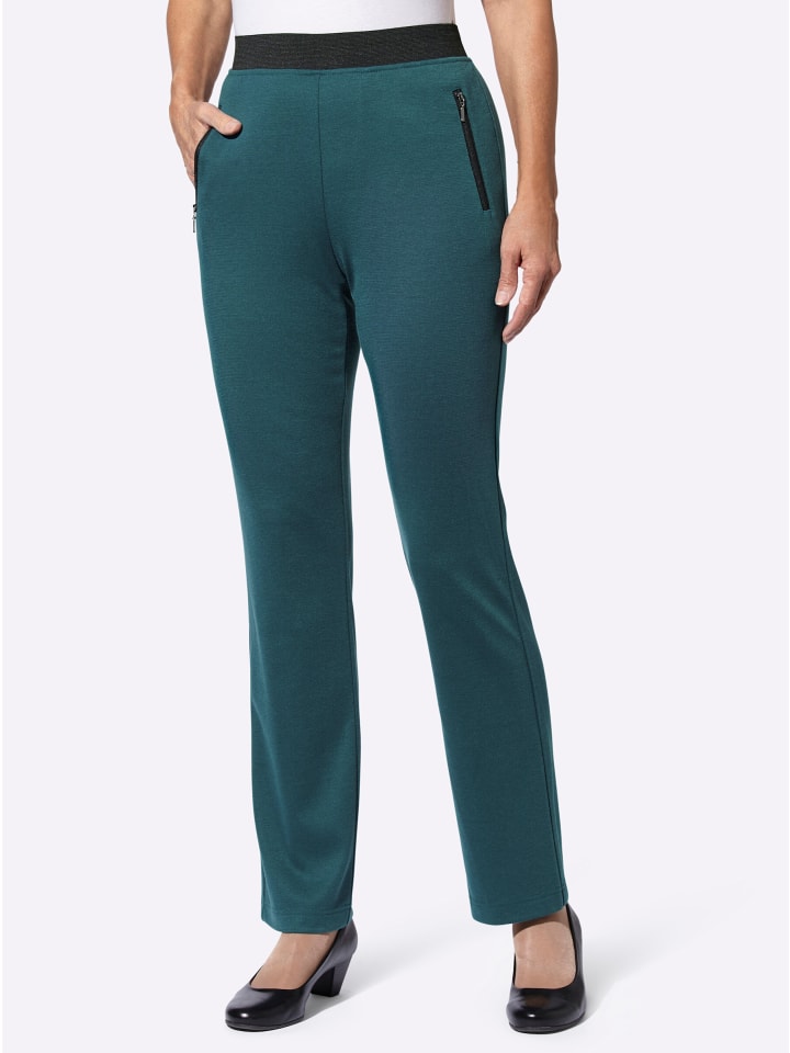 

Трикотажные брюки в петролеум + петролеум-черную клетку WITT WEIDEN