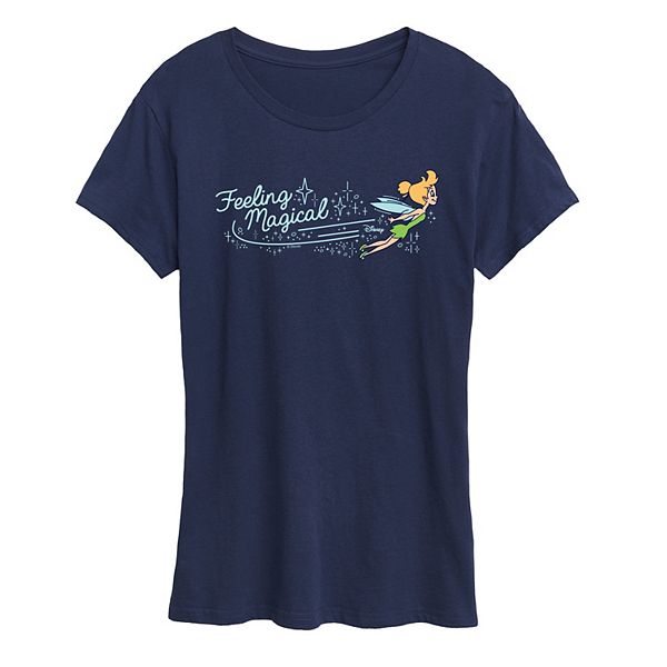 

Футболка с принтом Women's 's tinker bell feeling magical Disney, Navy, Синий, Футболка с принтом Women's 's tinker bell feeling magical Disney, Navy