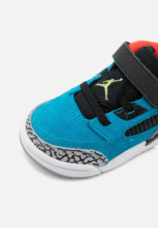 Кроссовки Spizike Jordan, нео-бирюзовый/ярко-зеленый/светло-малиновый/космическая фуксия/небесно-бирюзовый/цементно-серый — фото 3