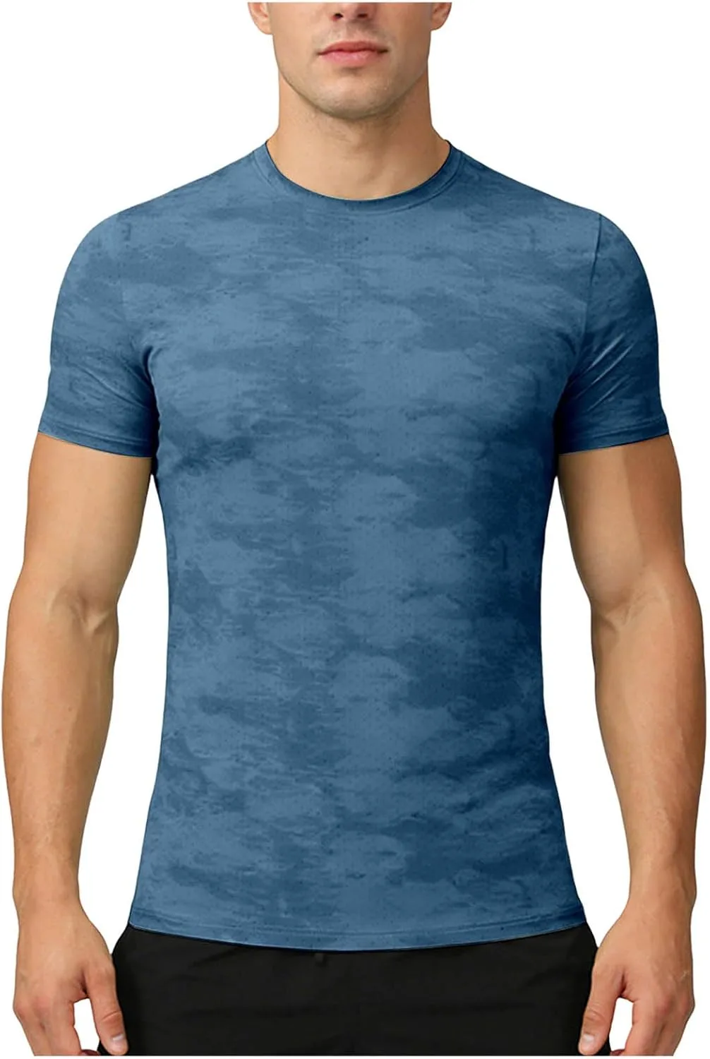 

Мужская футболка для тренировок Quick Drying, дышащая, с коротким рукавом